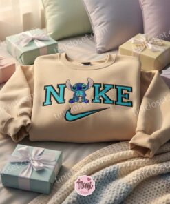 Boba Tea Stitch Embroidered Hoodie, Custom Bubble Tea Experiment 626 Sweatshirt, Ohana Means Family Crewneck, Disney Gift for Food Lovers (1)