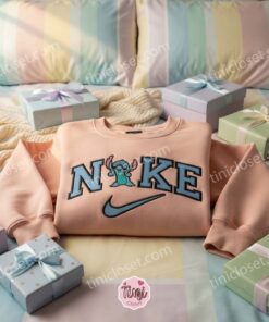 Mischievous Stitch Embroidered Hoodie, Custom Experiment 626 Sweatshirt, Minimalist Ohana Means Family Crewneck, Gift for Disney Lovers (2)