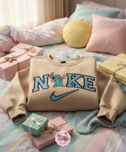 Mischievous Stitch Embroidered Hoodie, Custom Experiment 626 Sweatshirt, Minimalist Ohana Means Family Crewneck, Gift for Disney Lovers (3)