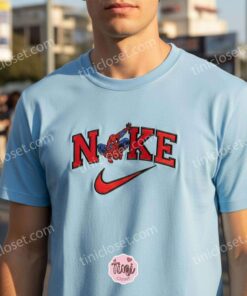 Spider Man Embroidered Shirt, Custom Marvel Hoodie & Crewneck, Bestfriend Matching Tshirts (2)