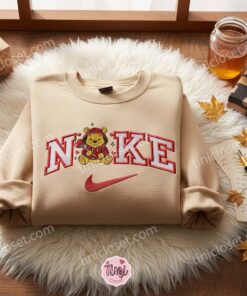 Winnie The Pooh Heart Lollipop Embroidered Shirt, Disney Characters Embroidered Hoodie, Best Valentine’s Day Gift Ideas