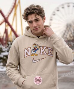 Donald Duck Farmer Embroidered Shirt, Disney Characters Embroidered Hoodie, Best Gift Ideas (1)