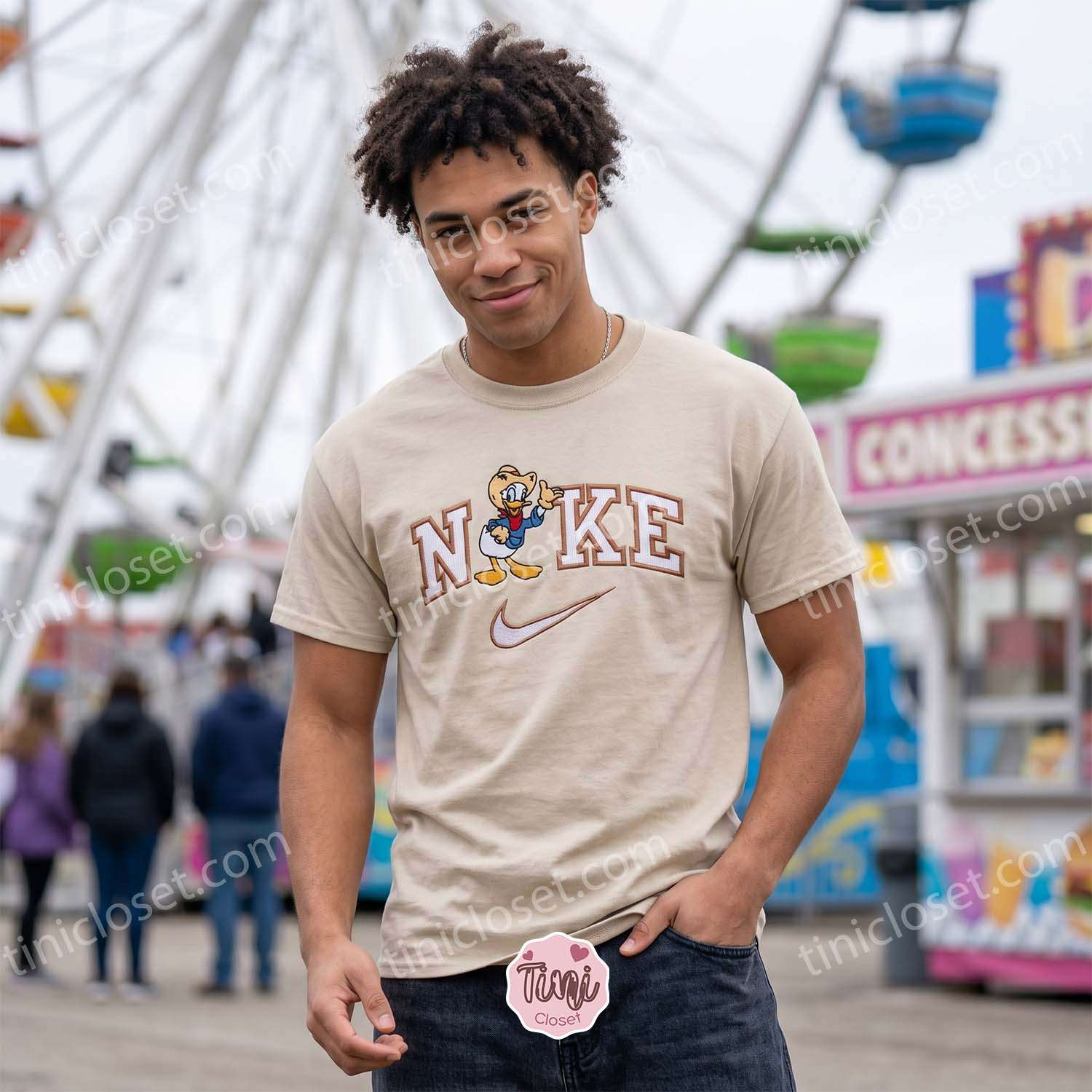 Donald Duck Farmer Embroidered Shirt, Disney Characters Embroidered Hoodie, Best Gift Ideas Donald Duck Farmer Embroidered Shirt, Disney Characters Embroidered Hoodie, Best Gift Ideas