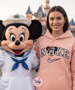 Captain Minnie Mouse Embroidered Sweatshirt, Family Vacation Disney Cruise Hoodies, Matching Disney Cruise Shirts (2)