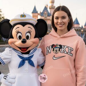 Captain Minnie Mouse Embroidered Sweatshirt, Family Vacation Disney Cruise Hoodies, Matching Disney Cruise Shirts (2)