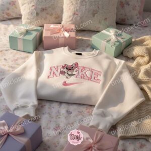 Martial Arts Angel Embroidered Hoodie, Custom Angel Embroidered Sweatshirt, Minimalist Experiment 624 Crewneck, Cute Ohana Means Family Gift