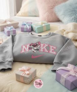 Martial Arts Angel Embroidered Hoodie, Custom Angel Embroidered Sweatshirt, Minimalist Experiment 624 Crewneck, Cute Ohana Means Family Gift