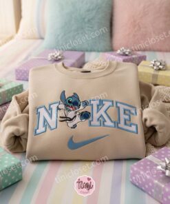 Martial Arts Stitch Embroidered Hoodie, Custom Stitch Embroidered Sweatshirt, Minimalist Experiment 626 Crewneck, Cute Ohana Means Family Gift