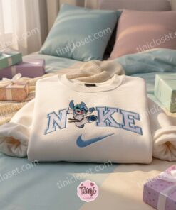 Martial Arts Stitch Embroidered Hoodie, Custom Stitch Embroidered Sweatshirt, Minimalist Experiment 626 Crewneck, Cute Ohana Means Family Gift (2)