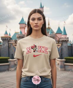 Minnie Mouse Embroidered Sweatshirt, Vintage Varsity Swoosh Crewneck, Funny Minnie Mouse Sport Tee (2)