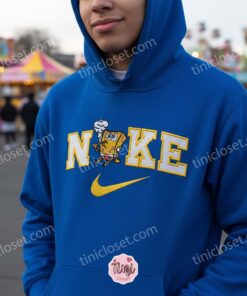 Smoking SpongeBob Embroidered Sweatshirt, SpongeBob SquarePants Cartoon Embroidered T shirt, Matching Couple Hoodies (1)