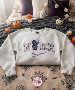 Stitch as Claude Frollo Halloween Embroidered Sweatshirt, Custom Disney Villain Experiment 626 Hoodie, Spooky Minister Stitch Shirt, Gift for Him Her (3)