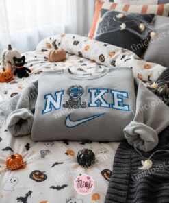 Stitch Cosplay Hades Hercules Embroidered Hoodie, Blue Flame Experiment 626 Sweatshirt, Disney Villain Blue Fire Apparel, Gift for Him Her (1)