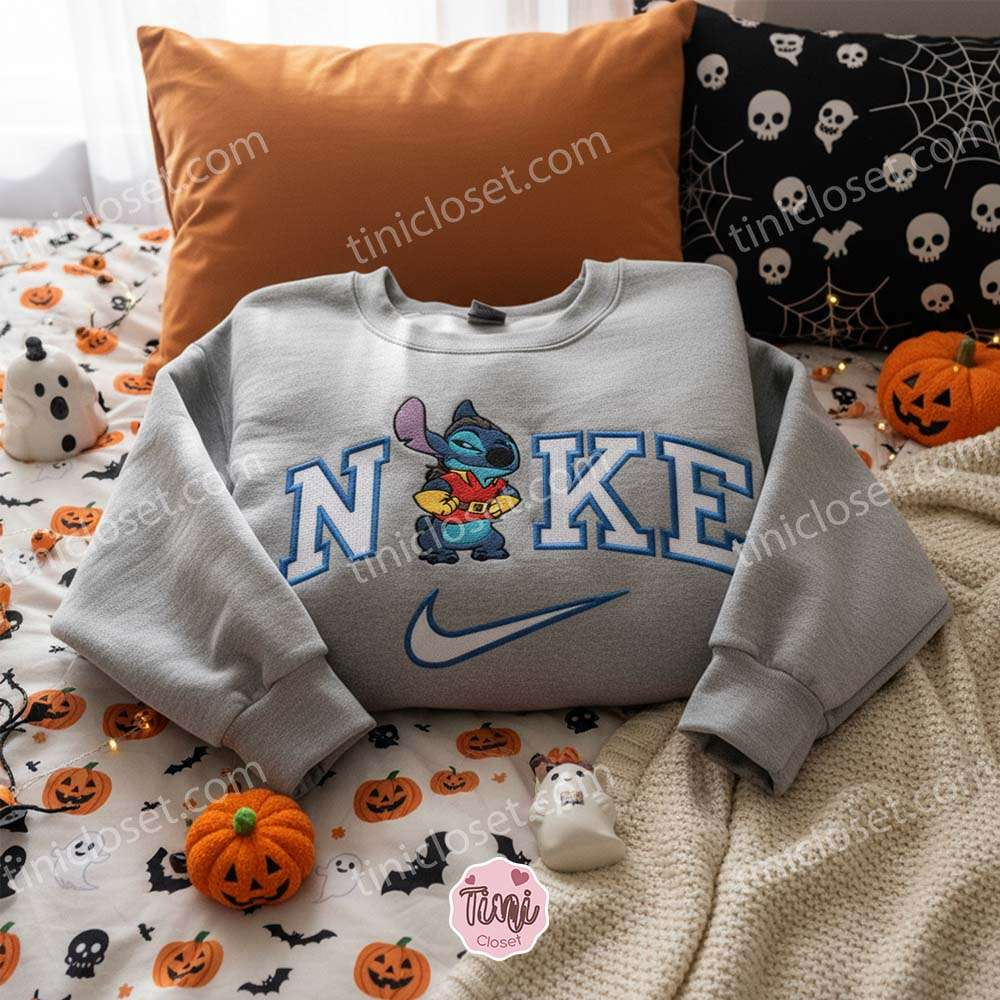 Stitch as Gaston Embroidered Sweatshirt, Custom Disney Villain Experiment 626 Hoodie, Beauty and The Beast Crewneck, Gift for Him Stitch as Gaston Embroidered Sweatshirt, Custom Disney Villain Experiment 626 Hoodie, Beauty and The Beast Crewneck, Gift for Him