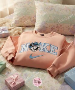 Martial Art Stitch Embroidered Hoodie, Custom Experiment 626 Sweatshirt, Ohana Means Family Crewneck, Disney Gift for Him Her (2)