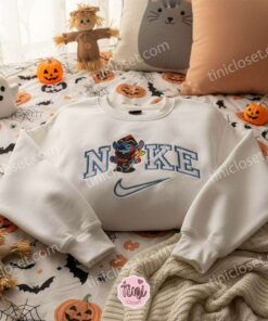 Stitch Cosplay Jafar Aladdin Embroidered Hoodie, Evil Sorcerer Experiment 626 Sweatshirt, Disney Villain Mashup Apparel, Gift for Him Her (2)