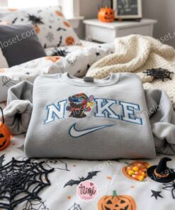 Stitch Cosplay Jafar Aladdin Embroidered Hoodie, Evil Sorcerer Experiment 626 Sweatshirt, Disney Villain Mashup Apparel, Gift for Him Her (3)