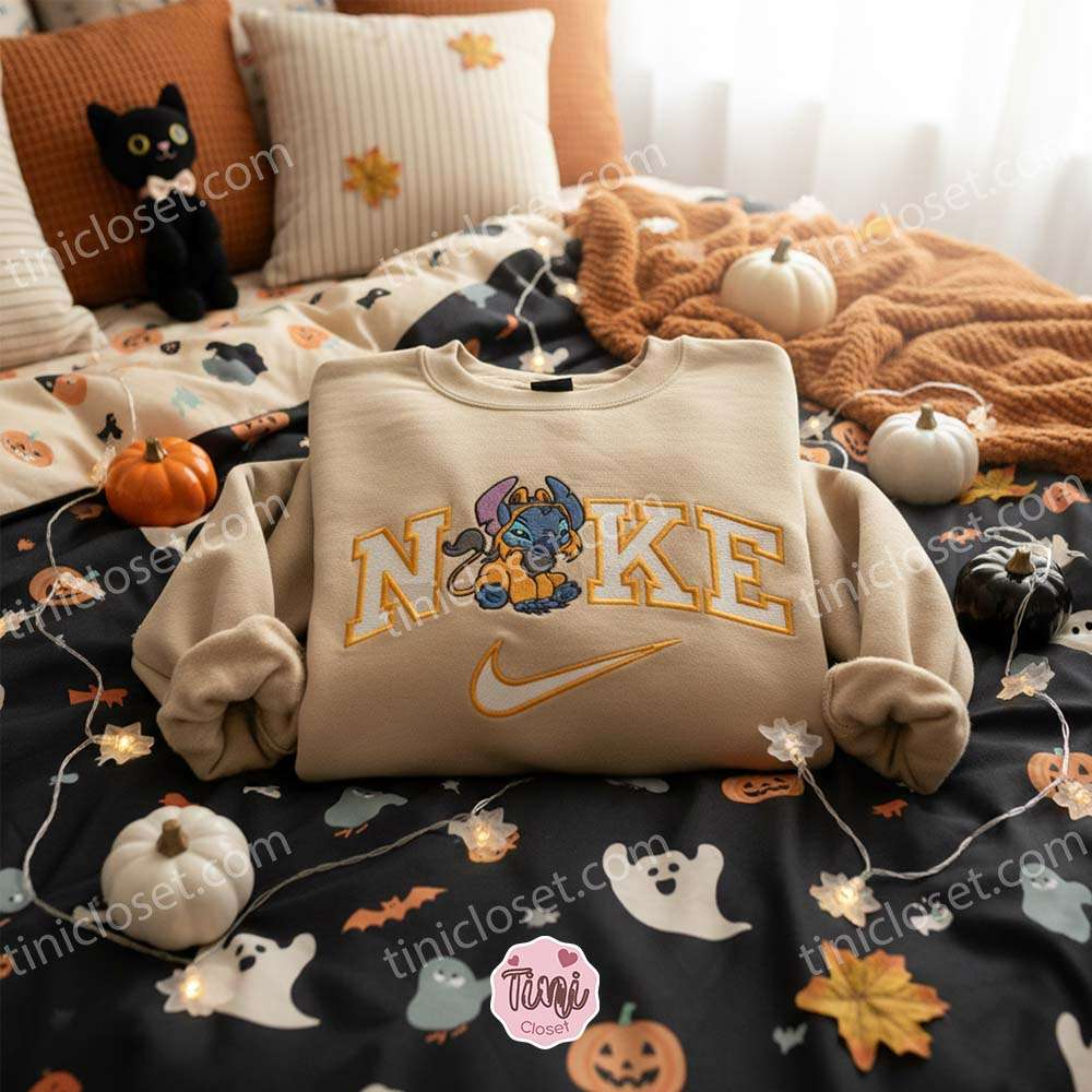 Stitch Cosplay Simba Lion King Embroidered Hoodie, Ohana Experiment 626 Sweatshirt, Disney Mashup Apparel, Crewneck gift for Him Her Stitch Cosplay Simba Lion King Embroidered Hoodie, Ohana Experiment 626 Sweatshirt, Disney Mashup Apparel, Crewneck gift for Him Her