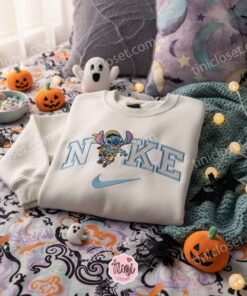 Stitch as Russell Up Embroidered Hoodie, Halloween Cosplay Wilderness Explorer Sweatshirt, Disney Spooky Adventure Apparel, Gift for Him Her (2)