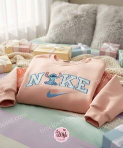 Classic Sitting Stitch Embroidered Hoodie, Minimalist Experiment 626 Sweatshirt, Ohana Means Family Crewneck, Disney Gift for Him Her (3)