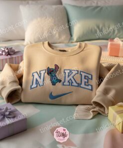 Valentine Stitch Kiss Marks Hoodie, Experiment 626 Love Embroidered Sweatshirt, Ohana Means Family Disney Gift, Gift for Him Her