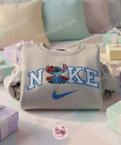 Stitch Valentine Rose Embroidered Hoodie, Custom Romantic Experiment 626 Sweatshirt, Ohana Means Family Crewneck, Gift for Him Her 1 Stitch Valentine Rose Embroidered Hoodie, Custom Romantic Experiment 626 Sweatshirt, Ohana Means Family Crewneck, Gift for Him Her (1)