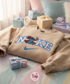 Stitch Valentine Rose Embroidered Hoodie, Custom Romantic Experiment 626 Sweatshirt, Ohana Means Family Crewneck, Gift for Him Her 2 Stitch Valentine Rose Embroidered Hoodie, Custom Romantic Experiment 626 Sweatshirt, Ohana Means Family Crewneck, Gift for Him Her (2)