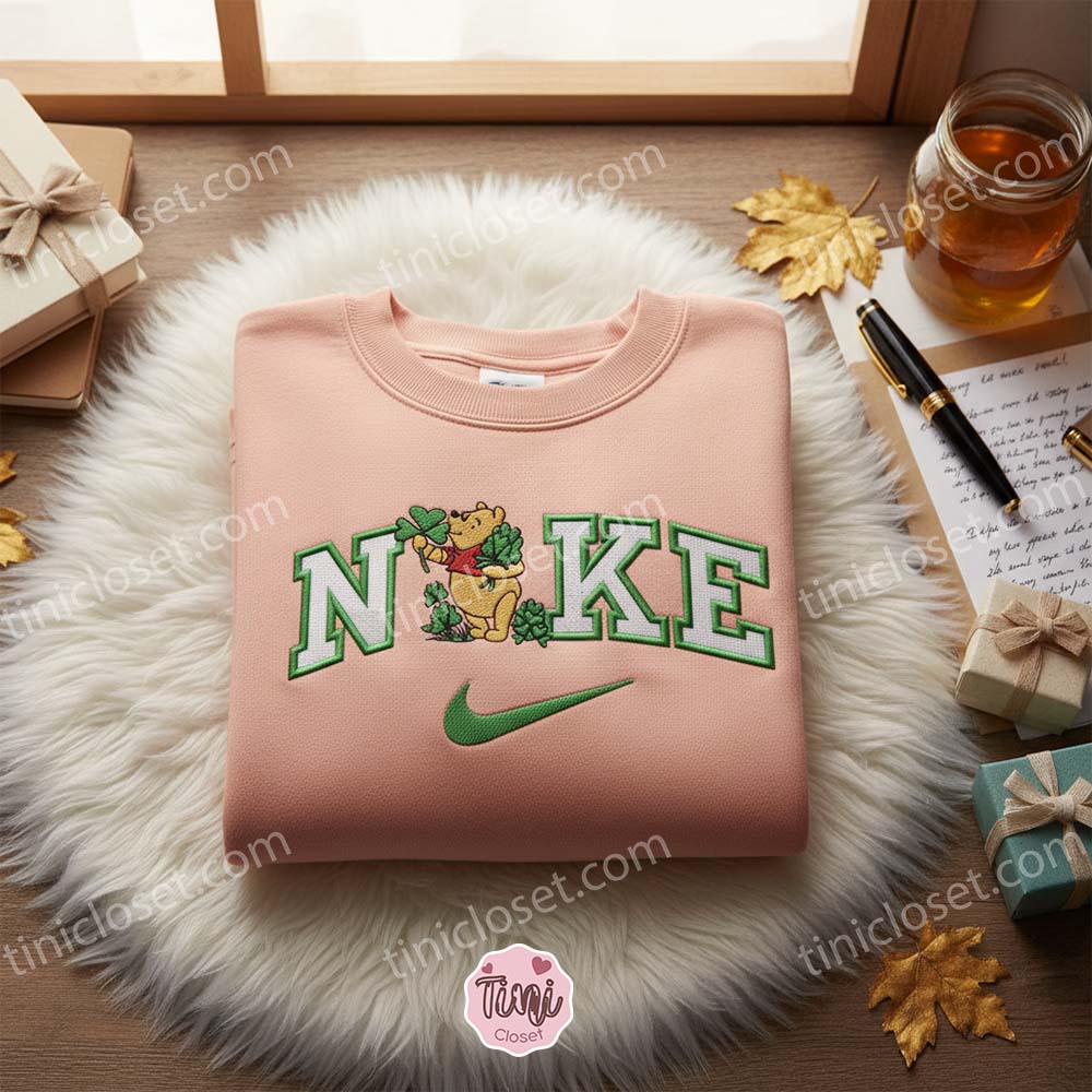 Patrick Pooh Embroidered Shirt, Winnie The Pooh Disney Embroidered Shirt, St.Patrick’s Day Embroidered Shirt Patrick Pooh Embroidered Shirt, Winnie The Pooh Disney Embroidered Shirt, St.Patrick’s Day Embroidered Shirt