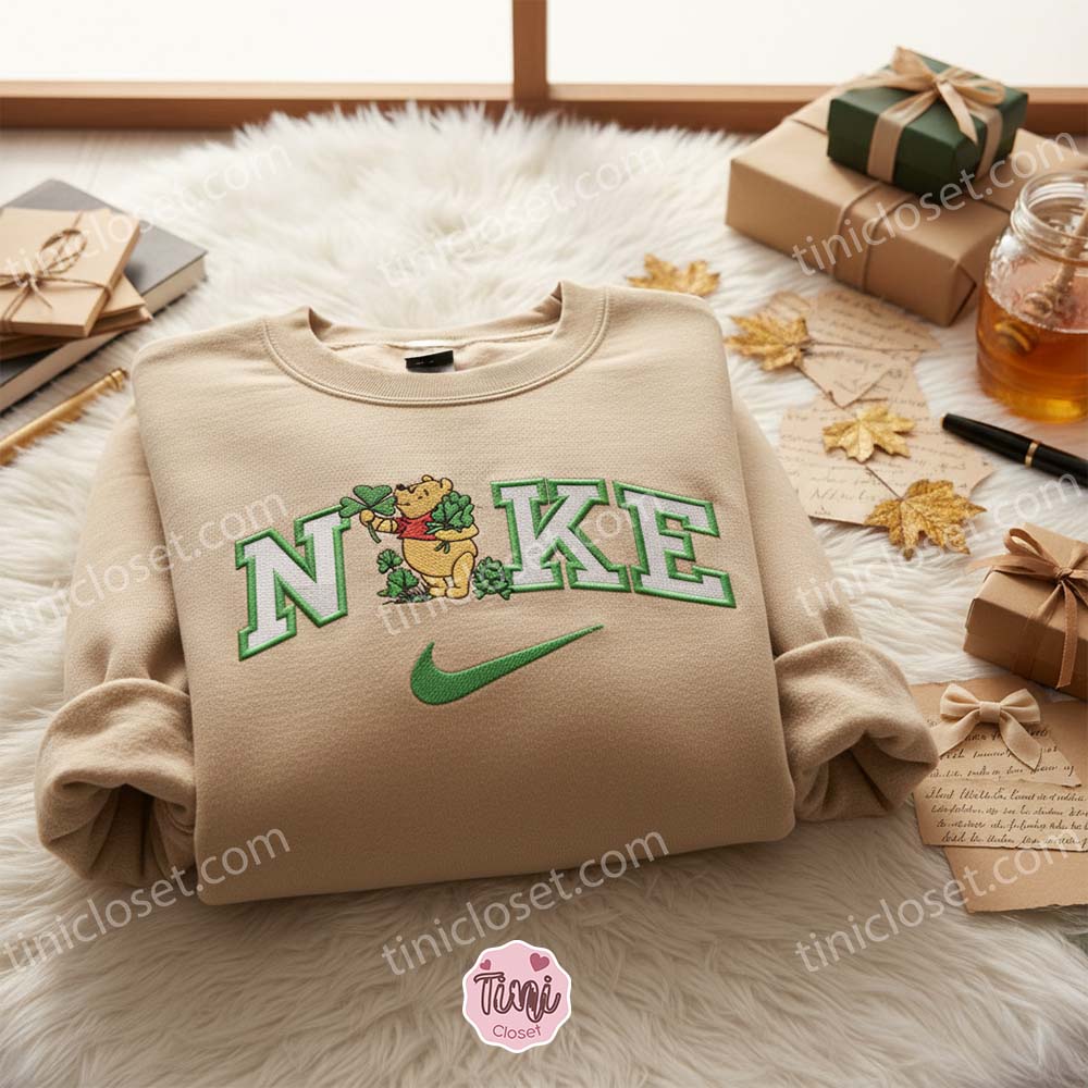 Patrick Pooh Embroidered Shirt, Winnie The Pooh Disney Embroidered Shirt, St.Patrick’s Day Embroidered Shirt Patrick Pooh Embroidered Shirt, Winnie The Pooh Disney Embroidered Shirt, St.Patrick’s Day Embroidered Shirt