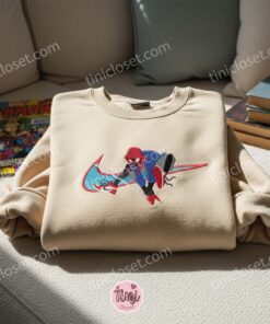 Miles Morales Spiderman Embroidered Shirt, Movie Embroidered Hoodie, Best Gift Idea 1 Miles Morales Spiderman Embroidered Shirt, Movie Embroidered Hoodie, Best Gift Idea