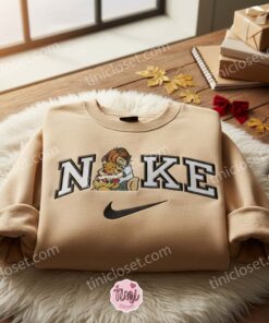 Christopher And Pooh Hugging Embroidered Shirt, Disney Characters Embroidered Shirt, Cartoon Embroidered Hoodie