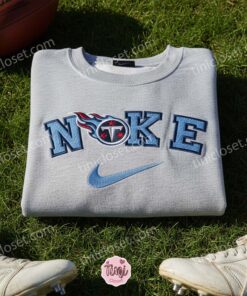 Tennessee Titans Embroidered Shirt, NFL Sports Embroidered Hoodie, Best Fandom Gift