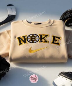 Boston Bruins Embroidered Shirt, NHL Sports Embroidered Hoodie, Best Gift Idea