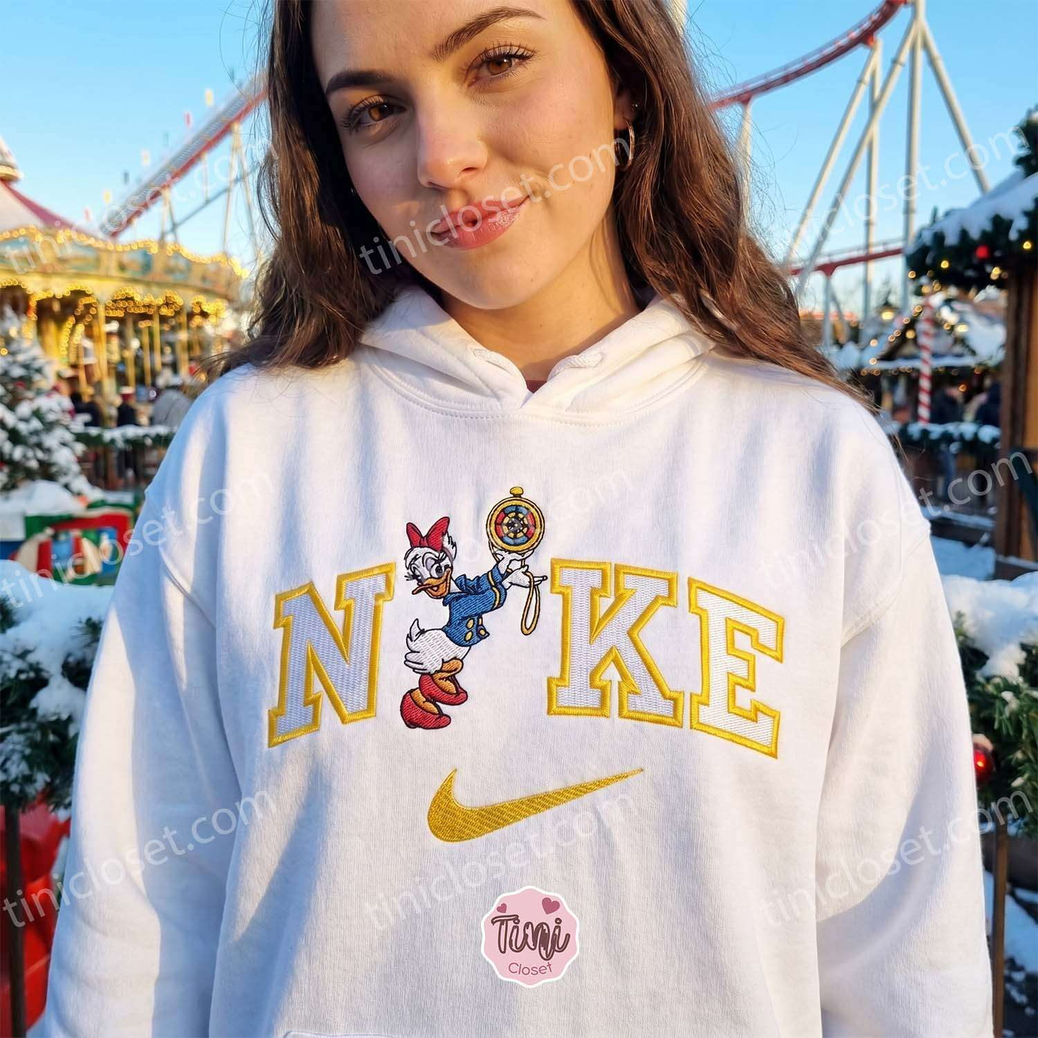 Daisy Duck Cruise Trip Embroidered Shirt, Matching Disney Embroidered Couple Sweatshirt, Cartoon Embroidered Hoodie Daisy Duck Cruise Trip Embroidered Shirt, Matching Disney Embroidered Couple Sweatshirt, Cartoon Embroidered Hoodie