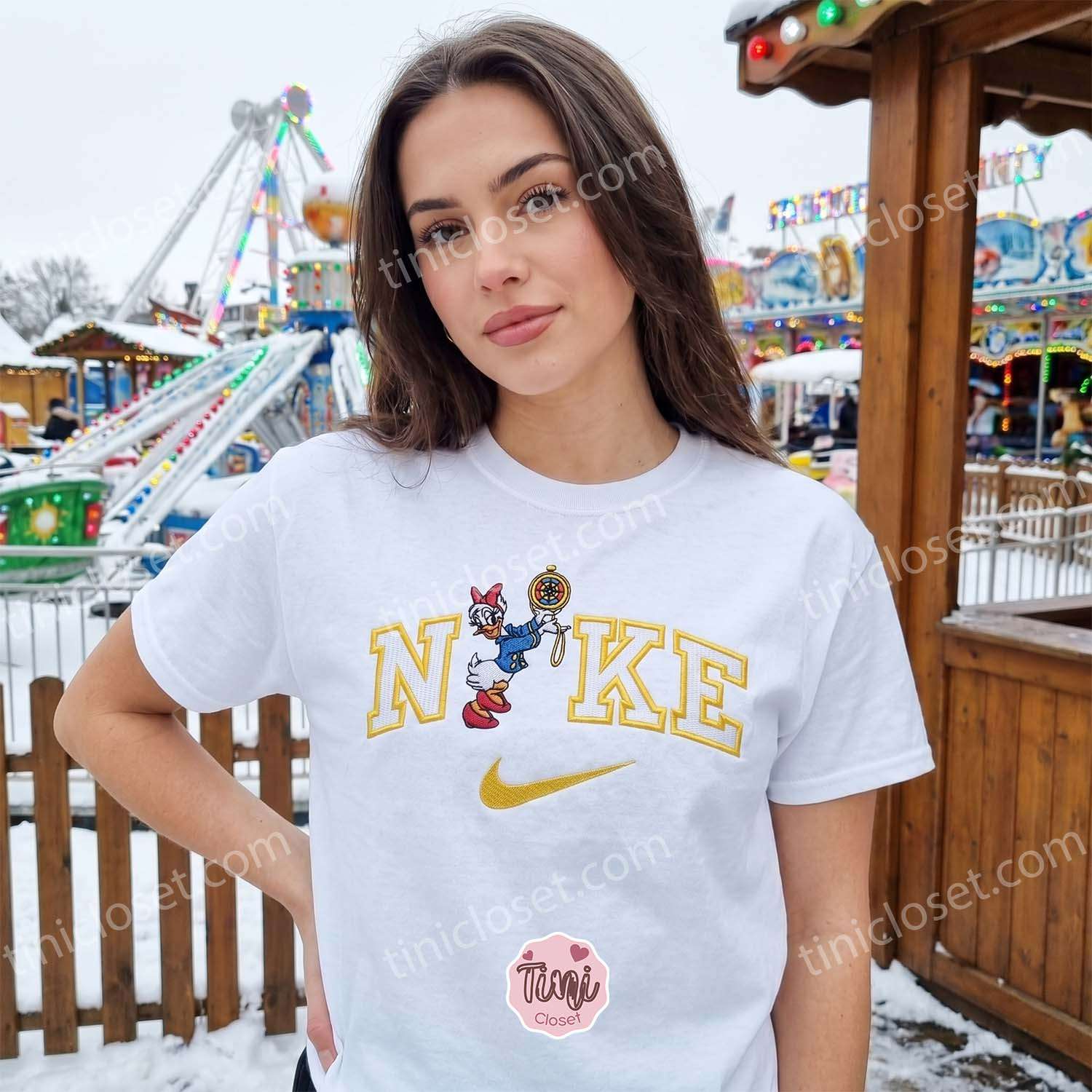 Daisy Duck Cruise Trip Embroidered Shirt, Matching Disney Embroidered Couple Sweatshirt, Cartoon Embroidered Hoodie Daisy Duck Cruise Trip Embroidered Shirt, Matching Disney Embroidered Couple Sweatshirt, Cartoon Embroidered Hoodie
