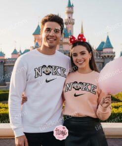 Mickey Mouse Embroidered Sweatshirt, Mickey Peace Sign Embroidery Hoodie, Personalized Gift for Disney Fans (4)