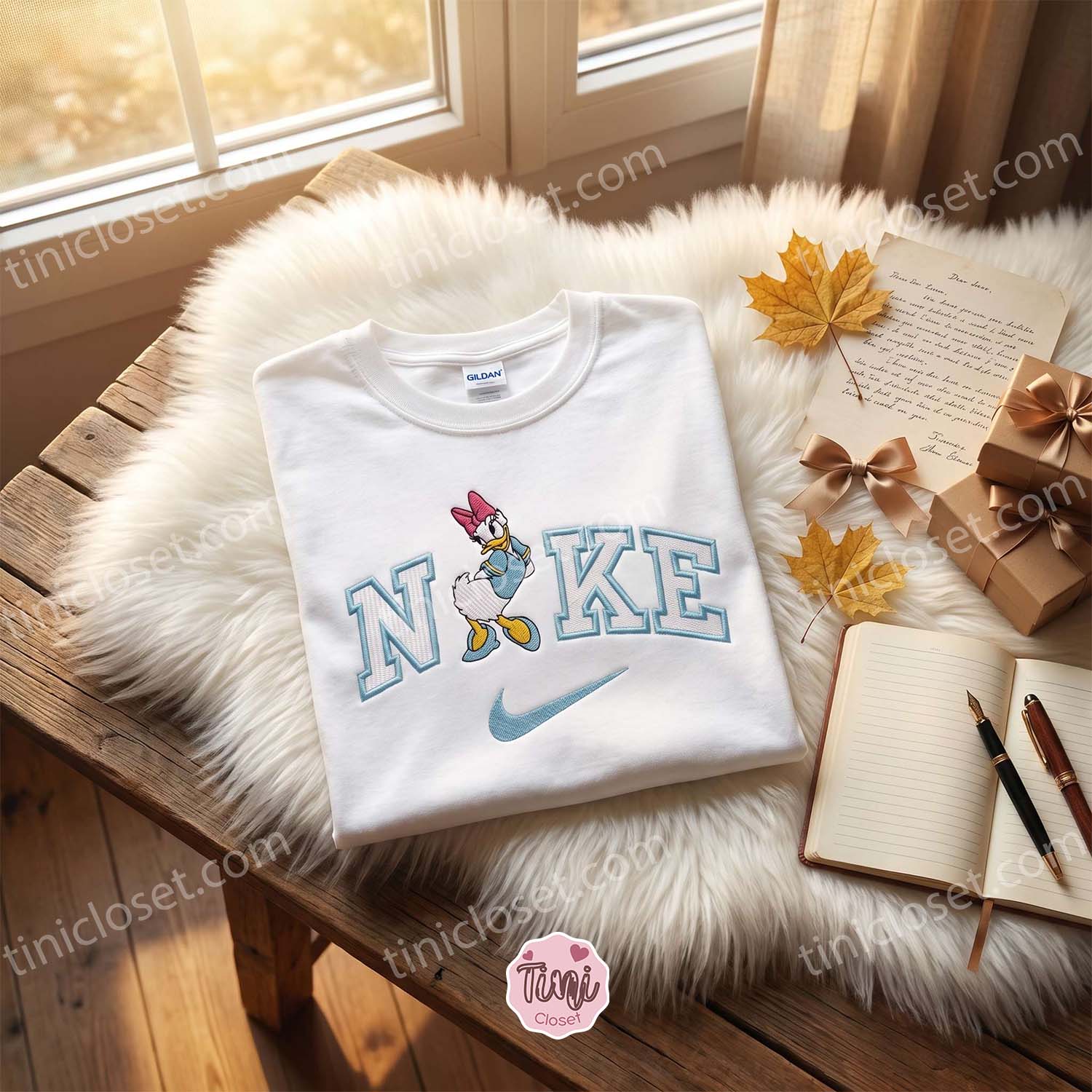 Custom Daisy Duck Cruise Embroidered Shirt, Cartoon Embroidered Hoodie, Disney Vacation Apparel Custom Daisy Duck Cruise Embroidered Shirt, Cartoon Embroidered Hoodie, Disney Vacation Apparel