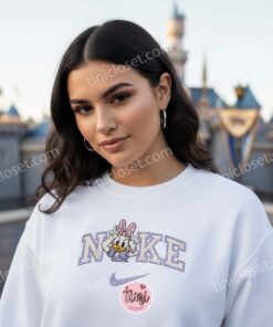 Daisy Duck Embroidered Sweatshirt, Disney Characters Embroidered T shirt, Cartoon Embroidered Hoodie (2)