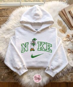 Daisy Duck Saint Patrick Embroidered Shirt, Disney Characters Embroidered Shirt, Saint Patrick’s Day Embroidered Hoodie (1)