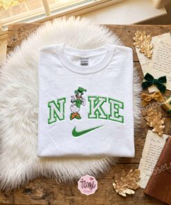 Daisy Duck Saint Patrick Embroidered Shirt, Disney Characters Embroidered Shirt, Saint Patrick’s Day Embroidered Hoodie (2)