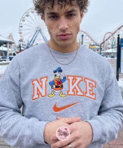 Cruise Trip Anchor Ship Donald Embroidered Sweatshirt, Disney Characters Embroidered Hoodie, Bestie Matching Shirts 1 Cruise Trip Anchor Ship Donald Embroidered Sweatshirt, Disney Characters Embroidered Hoodie, Bestie Matching Shirts (1)