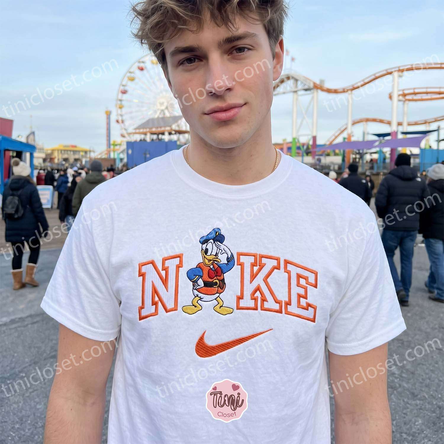 Cruise Trip Anchor Ship Donald Embroidered Sweatshirt, Disney Characters Embroidered Hoodie, Bestie Matching Shirts Cruise Trip Anchor Ship Donald Embroidered Sweatshirt, Disney Characters Embroidered Hoodie, Bestie Matching Shirts