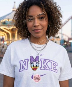 Daisy Duck 100 Years Of Wonder Embroidered Shirt, Disney Characters Embroidered Sweatshirt, Cartoon Embroidered Hoodie (2)
