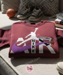 Jordan Air Logo Embroidered Shirt, NBA Sports Embroidered Hoodie, Best Gift Idea