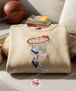 Basketball Sneakers Embroidered Shirt, NBA Sports Embroidered Hoodie, Best Gift Idea 1 Basketball Sneakers Embroidered Shirt, NBA Sports Embroidered Hoodie, Best Gift Idea