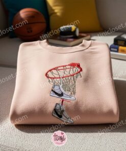 Basketball Sneakers Embroidered Shirt, NBA Sports Embroidered Hoodie, Best Gift Idea 2 Basketball Sneakers Embroidered Shirt, NBA Sports Embroidered Hoodie, Best Gift Idea