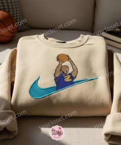Basketball Player Embroidered Shirt, NBA Sports Embroidered Hoodie, Best Gift Idea