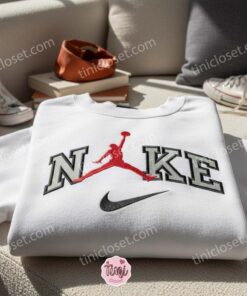 Air Jordan Logo Embroidered Shirt, Sports Embroidered Hoodie, Best Gift Idea