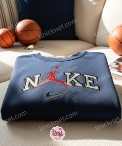 Air Jordan Logo Embroidered Shirt, Sports Embroidered Hoodie, Best Gift Idea 2 Air Jordan Logo Embroidered Shirt, Sports Embroidered Hoodie, Best Gift Idea