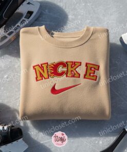 Calgary Flames Embroidered Shirt, NHL Sports Embroidered Hoodie, Best Gift Idea 2 Calgary Flames Embroidered Shirt, NHL Sports Embroidered Hoodie, Best Gift Idea